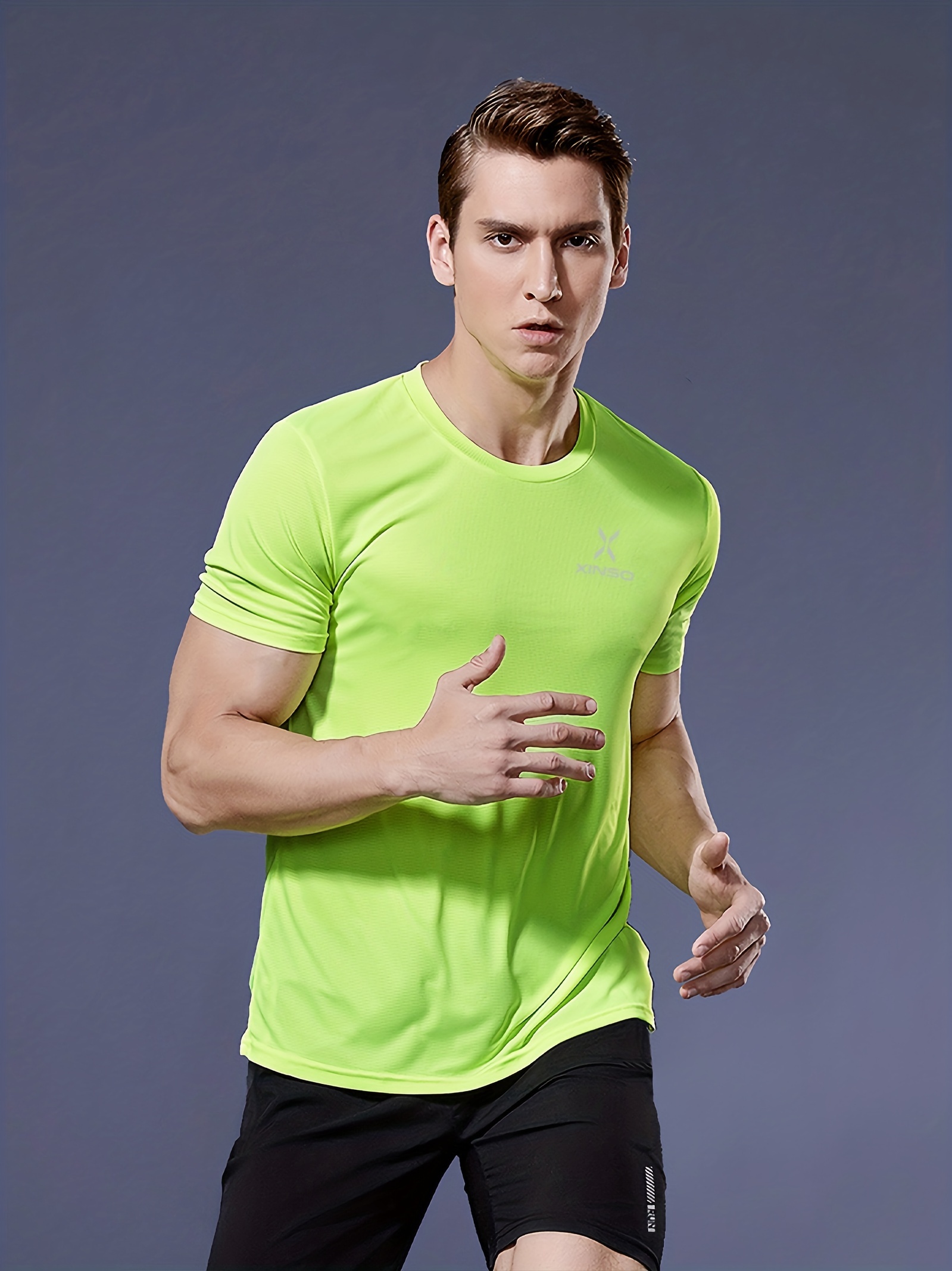 T Temu Ultralight - Solid Sport shirt Men\'s Quick Dry Color