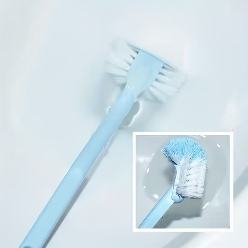 1pc Plastic Toilet Cleaning Brush, Modern Long Handle Wall Mounted