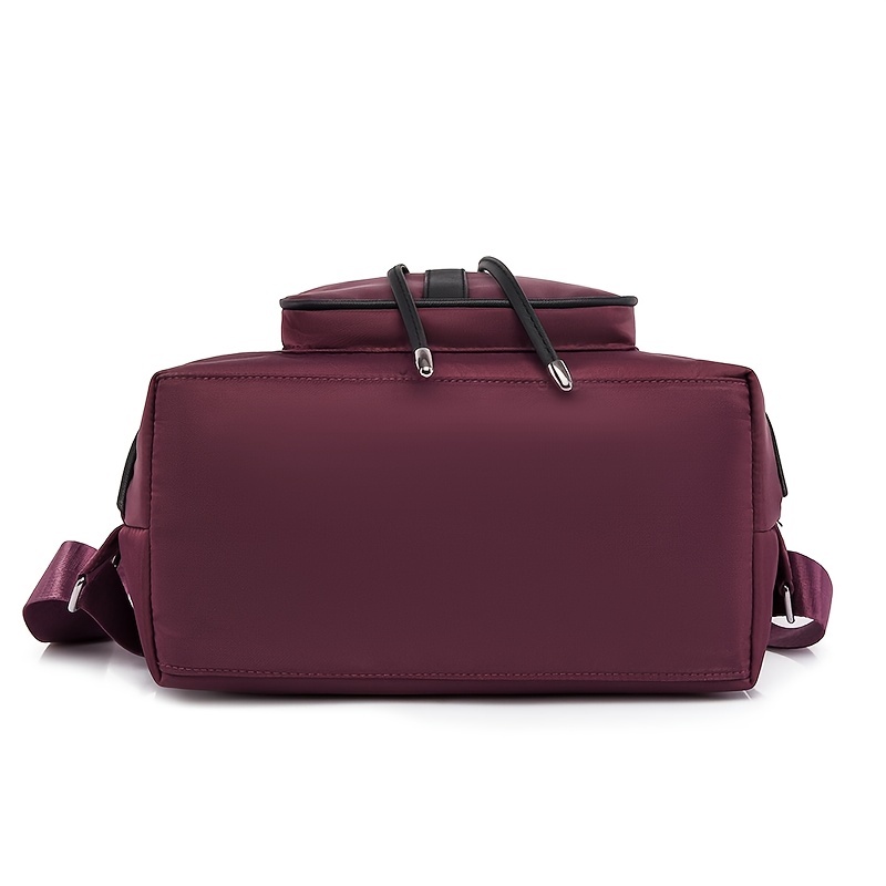 Small Drawstring Backpack with Buckle Decor Flap