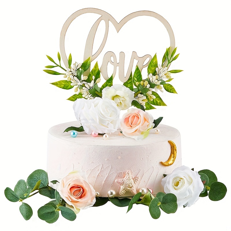 6pcs Topper Torta Compleanno Felice Topper Torta Fiori In - Temu Italy