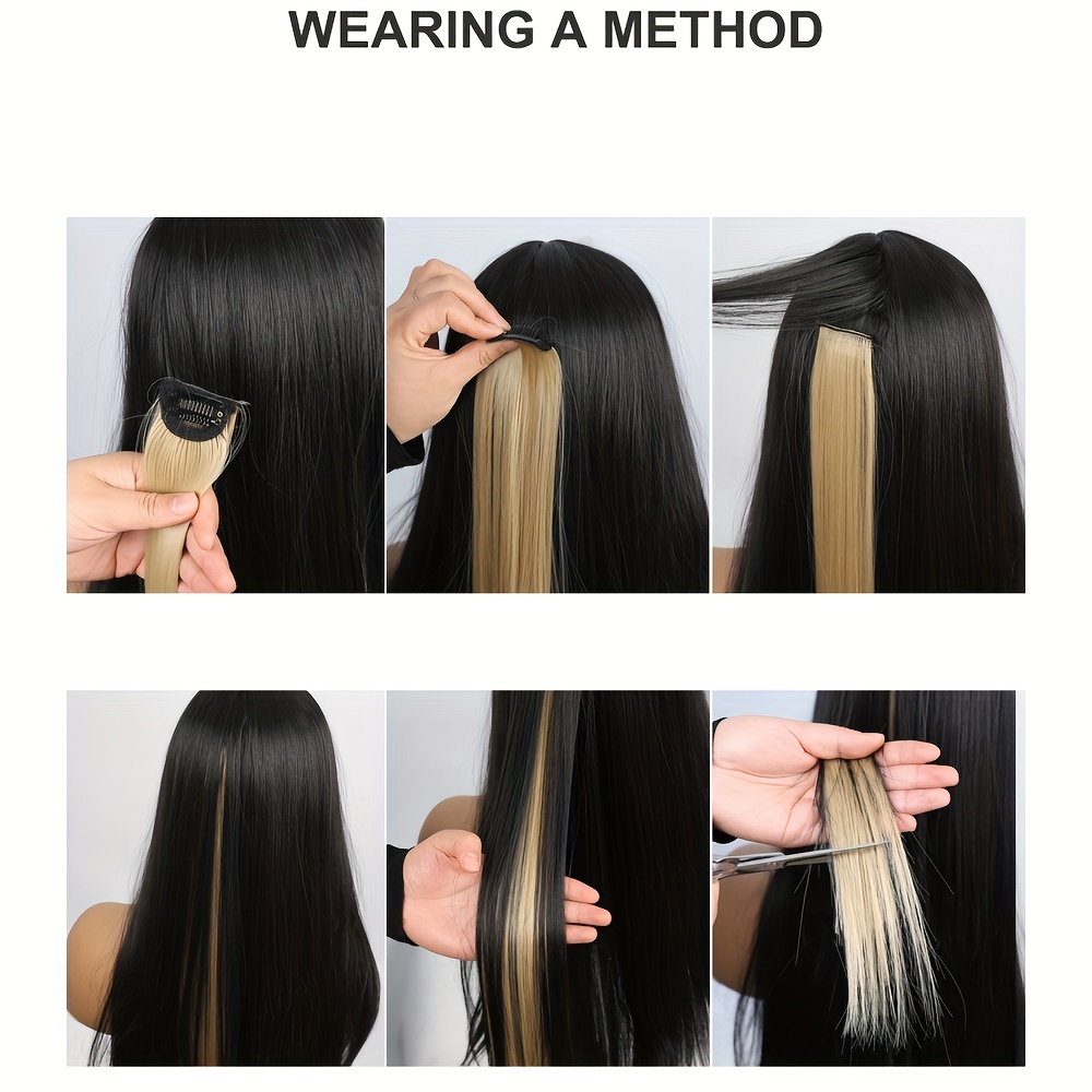 60 96 Cm Clip In Hair Extensions Party Highlights Streaks