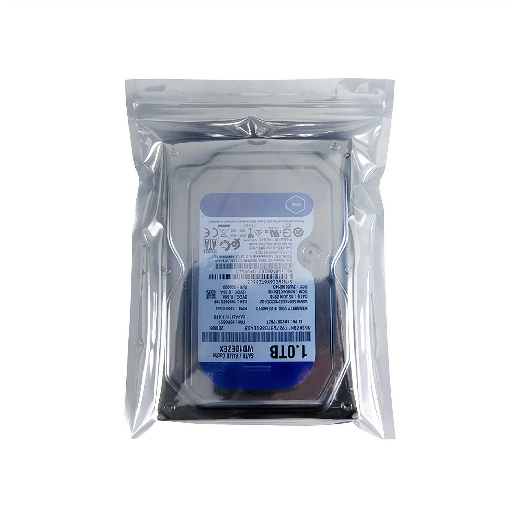 Sacs antistatiques, sacs Esd premium, 120pcs tailles mixtes sacs  refermables antistatiques pour disque dur 3.5, disque SSD 2.5 avec  étiquettes, blindage Esd B