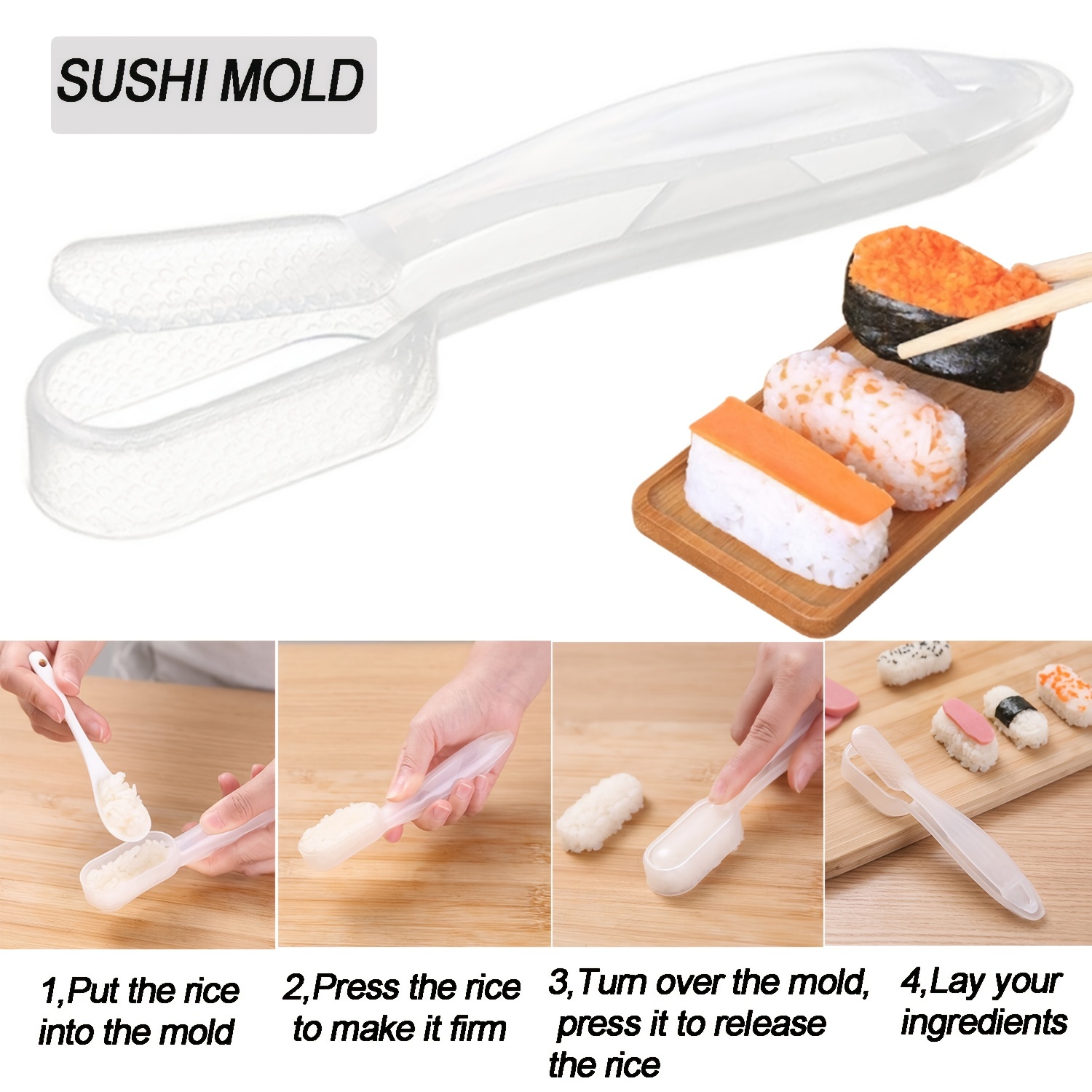 13Pcs Bamboo Sushi Rolling Mat Sushi Making Kit Homemade Sushi