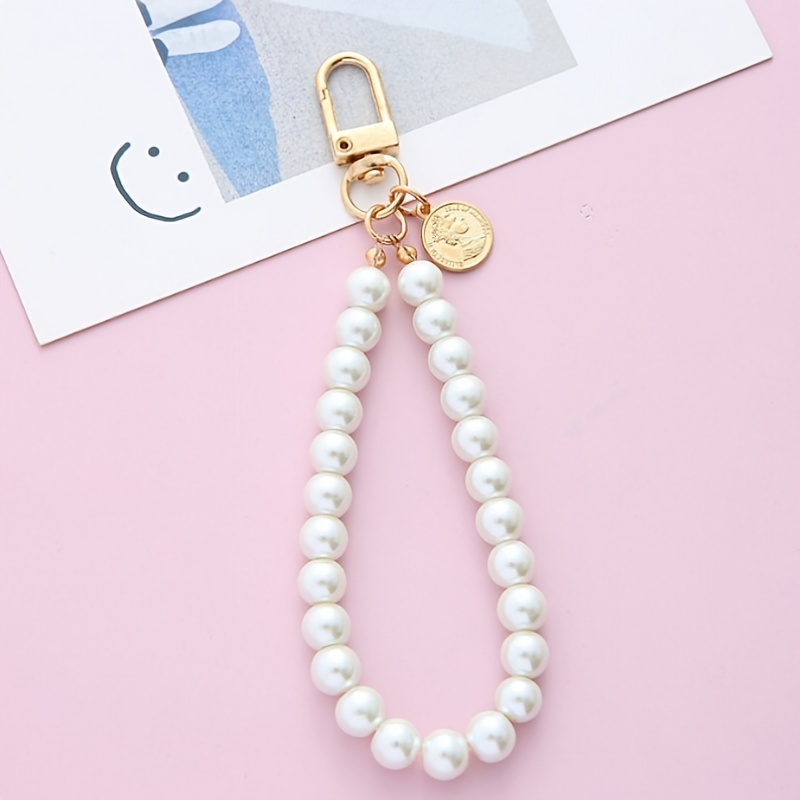 1Pc Bag Pendant, Bag Accessories Faux Pearl Keychain, Cute Faux Pearl  Beaded Bracelet Keychain, Vintage Charm For Women And Girls' Purse Bag  Backpack Car Charm,Ribbon Pearl Pendant,Valentine'S Day Key Chain Charms