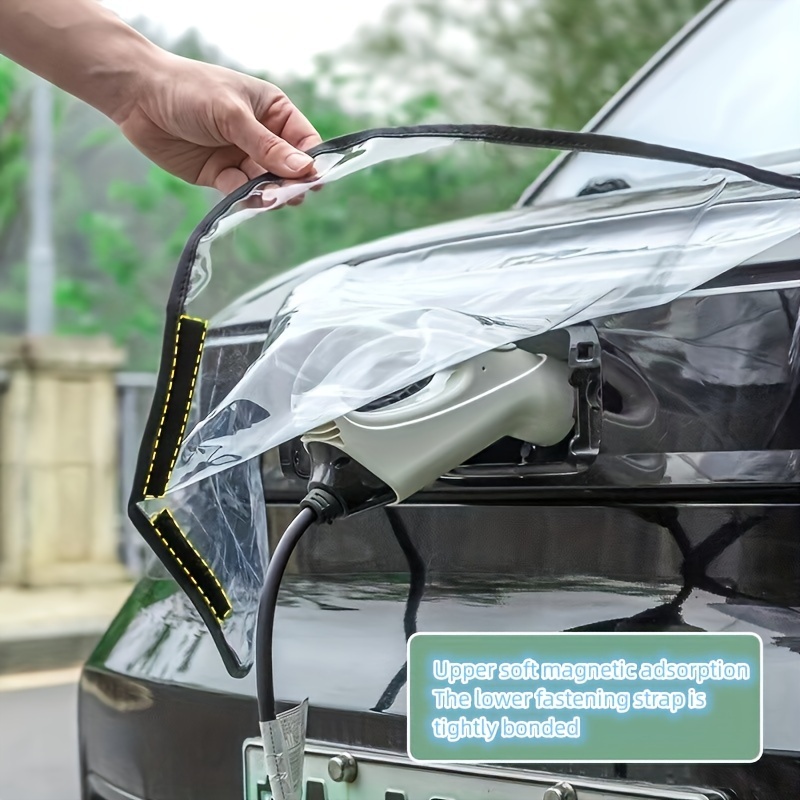 1pc Auto-laderegenabdeckung, Ladewagenregenabdeckung,  Ladeport-schutzabdeckung, Ladekanone Wasserdichte Abdeckung, Geeignet Für  Eisenkörper, Verpassen Sie Nicht Diese Tollen Angebote