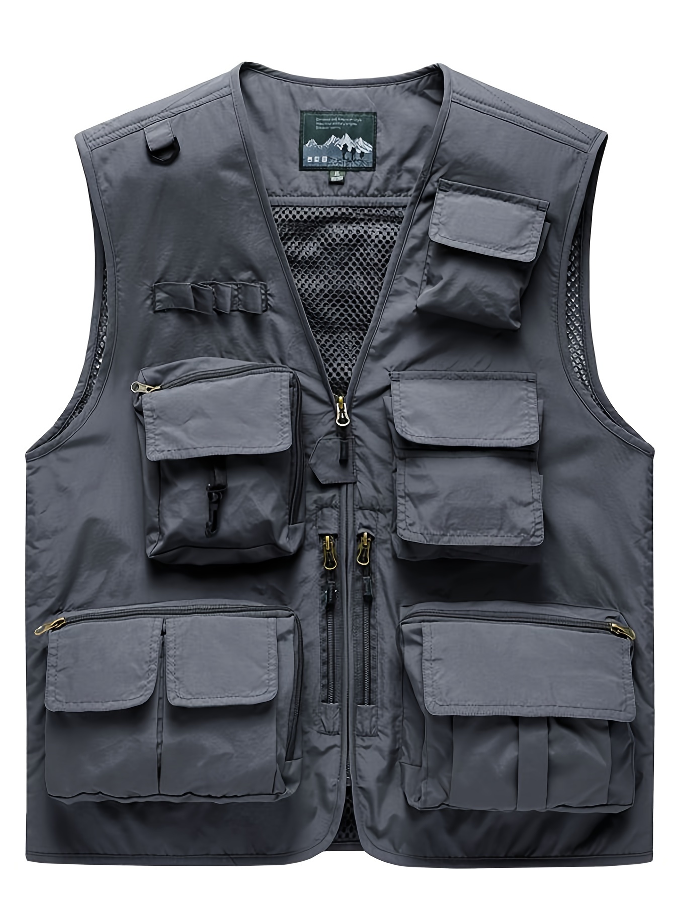 Men Vest Tactical Jacket Summer Outdoor Mountaineering Fishing Army Photographer  Vest Multi-Pocket Men Mesh Sleeveless Jacket