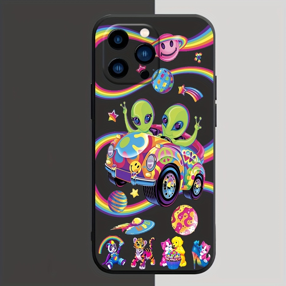 capa de telefone alienígena de desenho animado