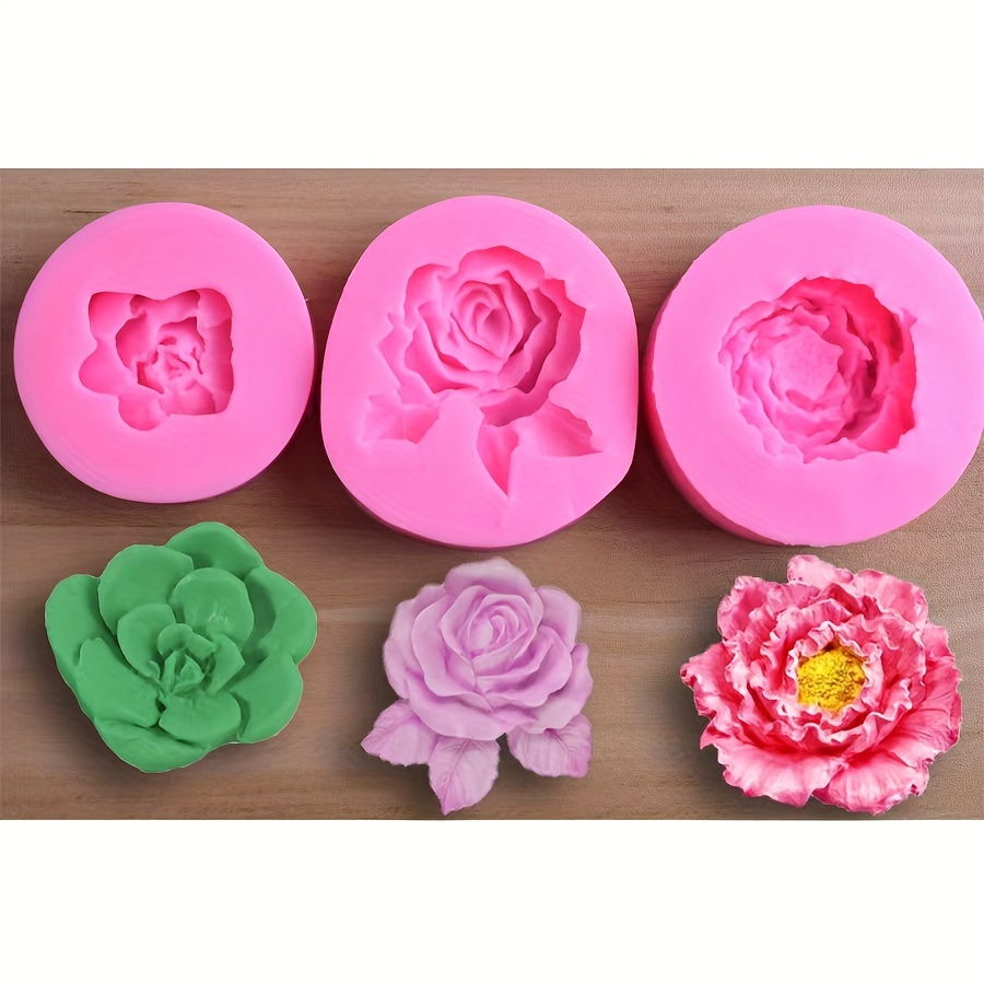 Peony Flower Silicone Mold Silicone Can Be Used To Make - Temu