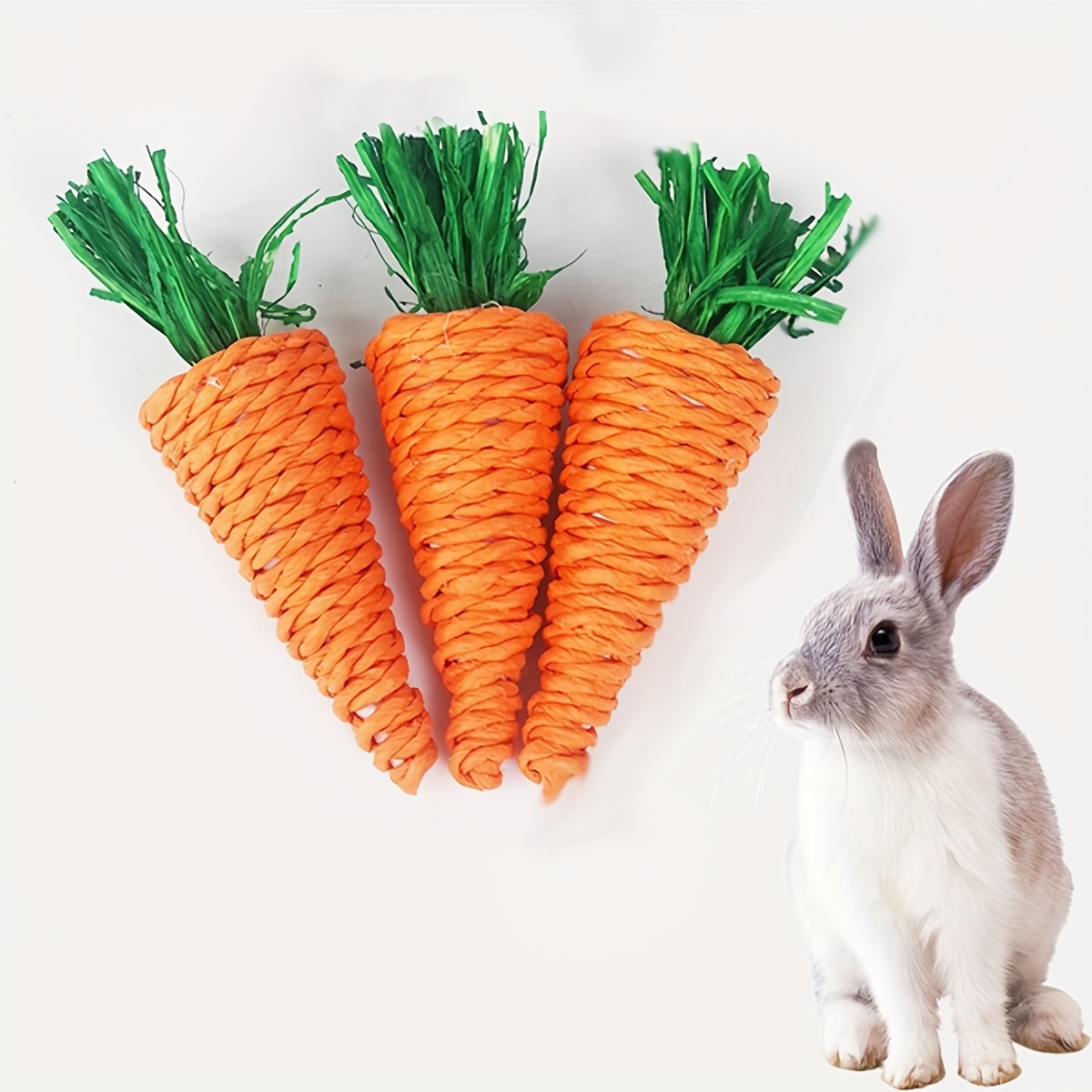Pelotas masticables de conejo, juguetes para masticar conejos, juguetes  molares para el cuidado de los dientes de conejo, juguetes molares ideales