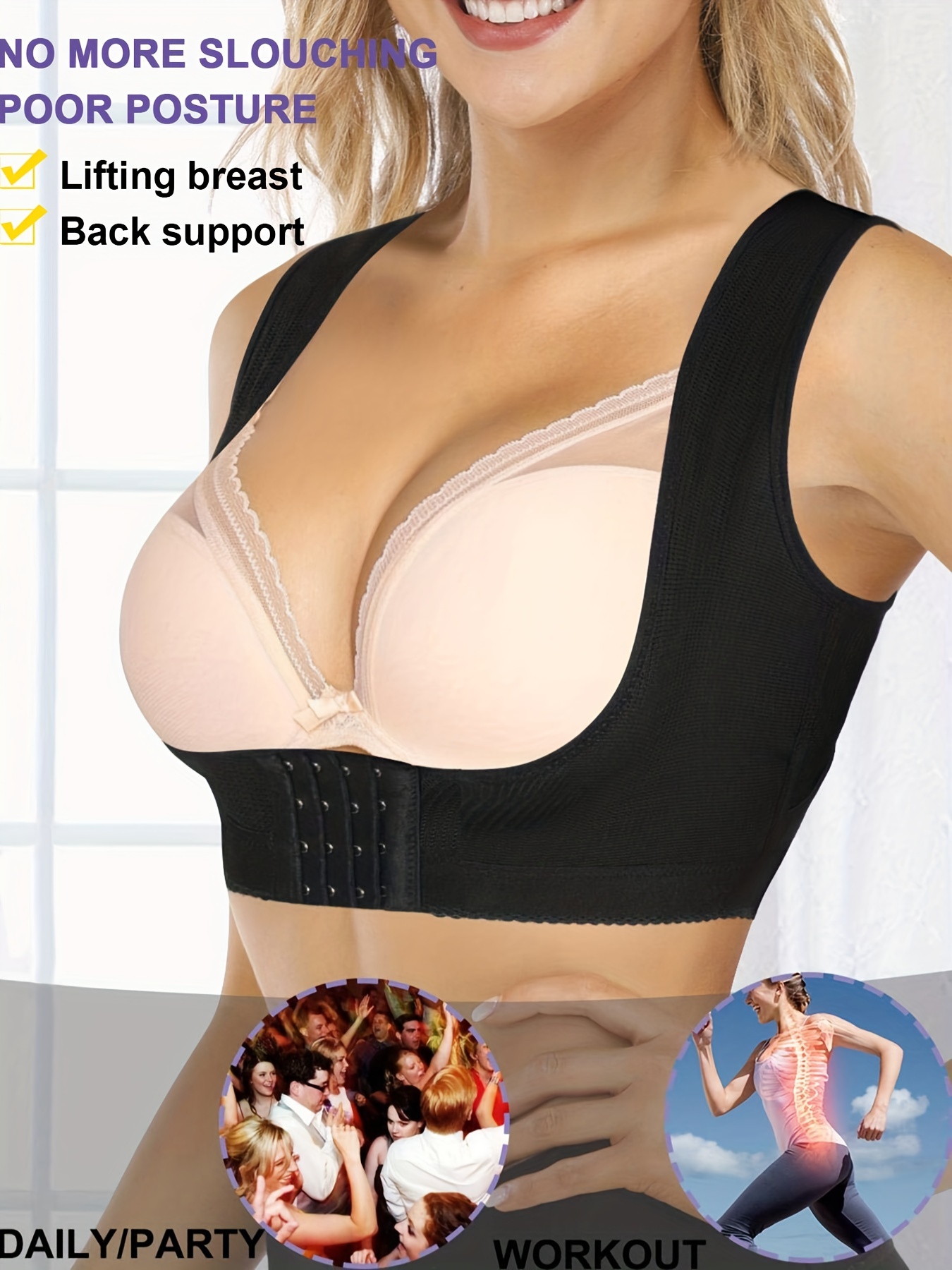 Posture Corrector Support Bra for Women Back Support Shapewear