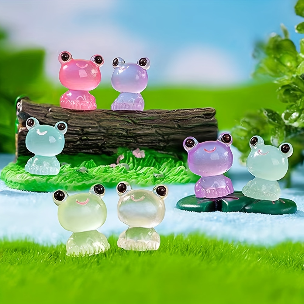 Mini Luminous Frogs Perfect Diy Garden Decor Birthday - Temu