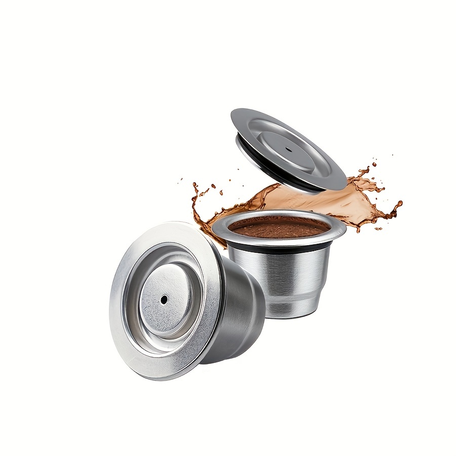 Capsule de café réutilisable rechargeable d'acier inoxydable avec
