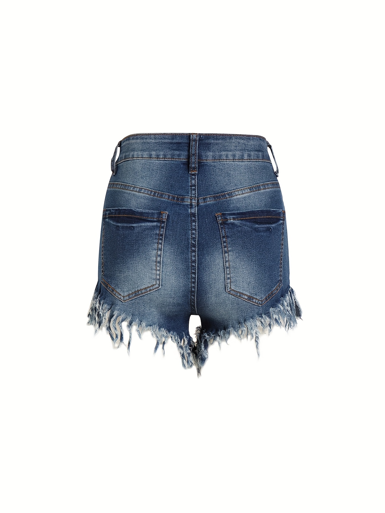 Sexy Women Plus Size Tassel Denim Booty Shorts HIgh Waist Sexy