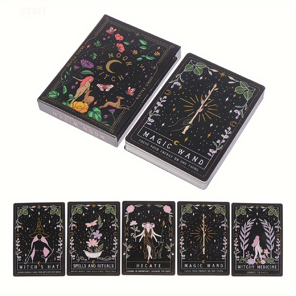 Buy Luna Somnia Tarot Deck With Guidebook & Box 78 Cards Full Deck Moon  Dreams Starry Magic Celestial Astrology Black Gold Divination Tool Online  in India 