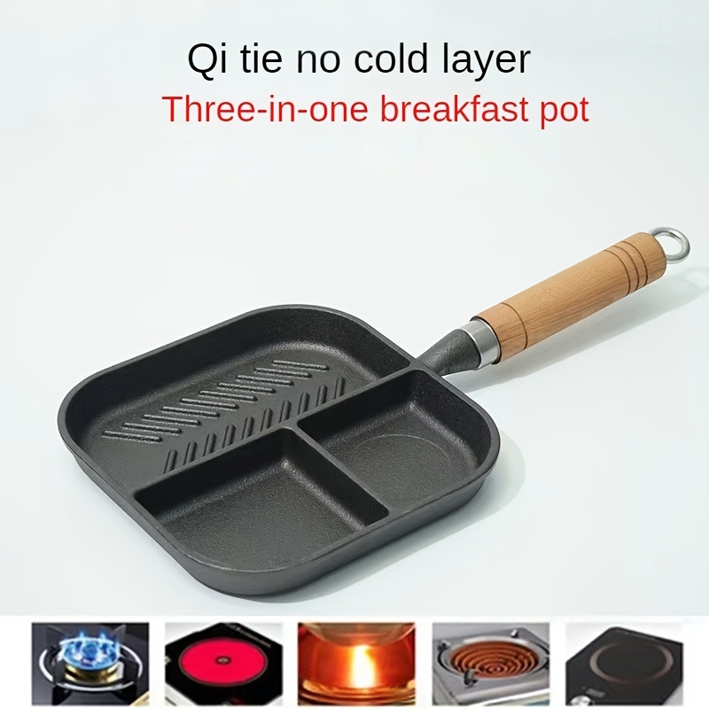 Non Stick Divided Meal Skillet Grill Pan Oven And Dishwasher - Temu