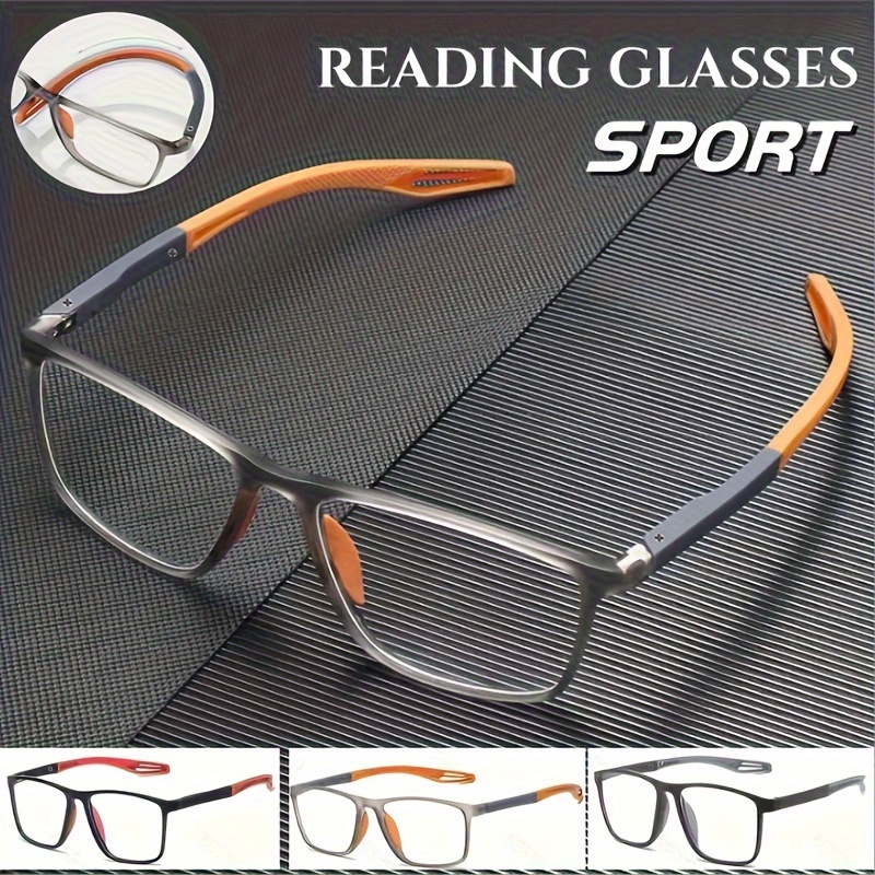 Gafas de presbicia de luz azul ultraligeras deportivas para hombre, gafas  de lectura de moda para hombres y mujeres, ligeras y portátiles