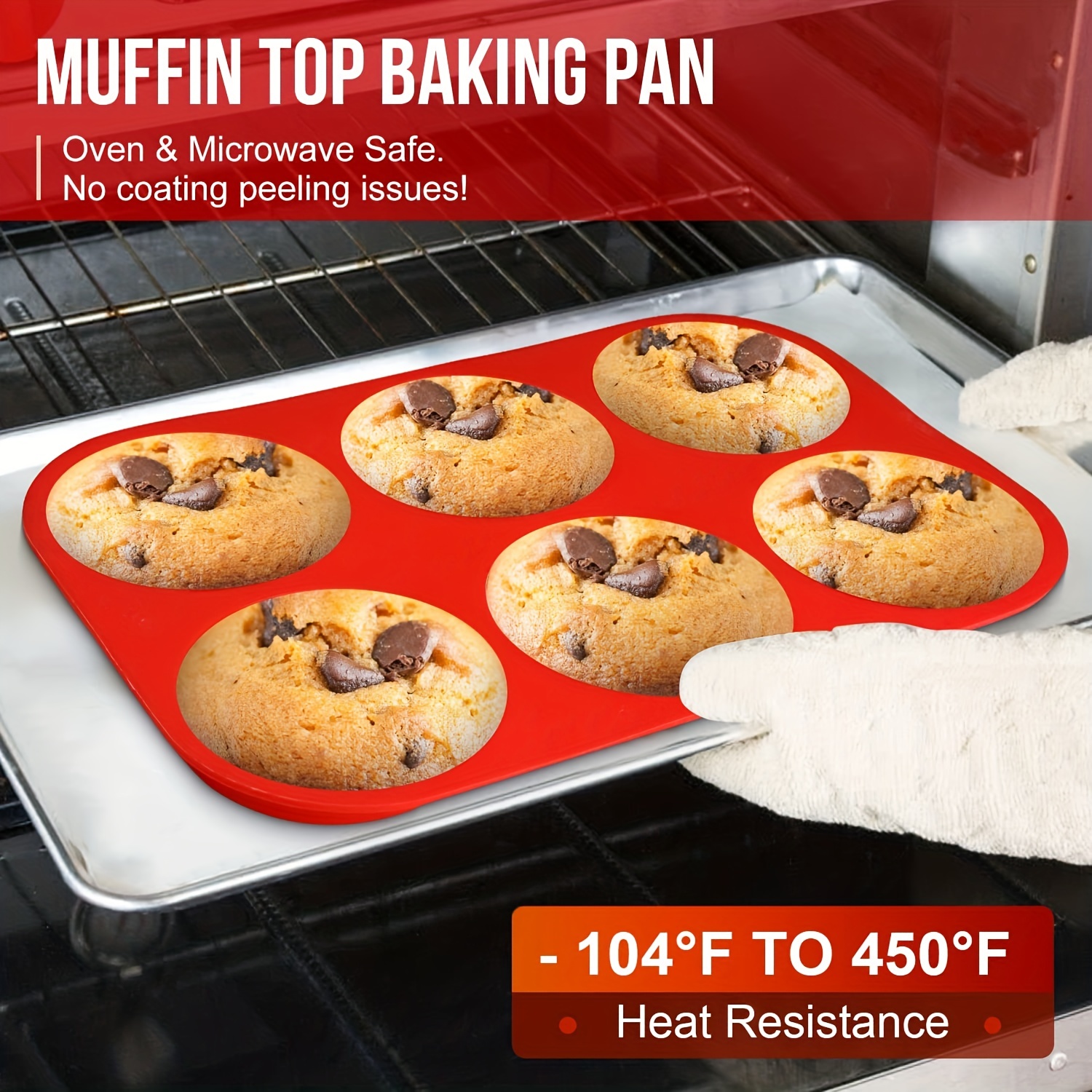 Silicone Muffin Top Pans, Whoopie Pie Pan Round Silicone Baking Pan For  English Muffins, Whoopie Pies, Corn Bread, Egg Bites, Tarts - Temu