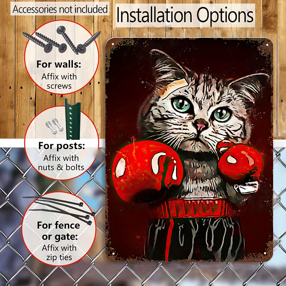 Parody Paintings Meowconda Poster Metal Tin Sign Home Room