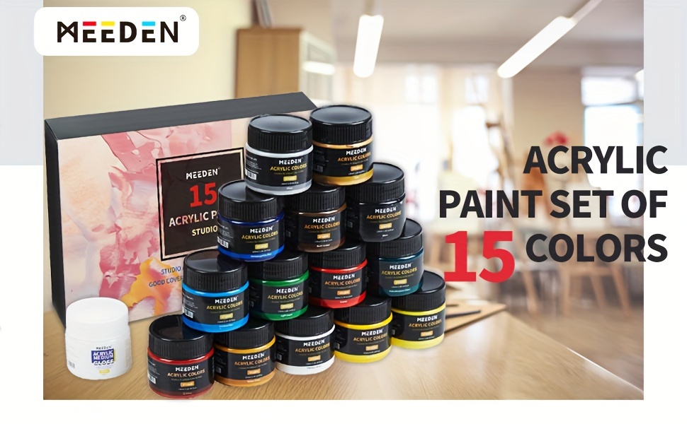 Meeden 12 Colors Spray Paint Acrylic Set - Temu