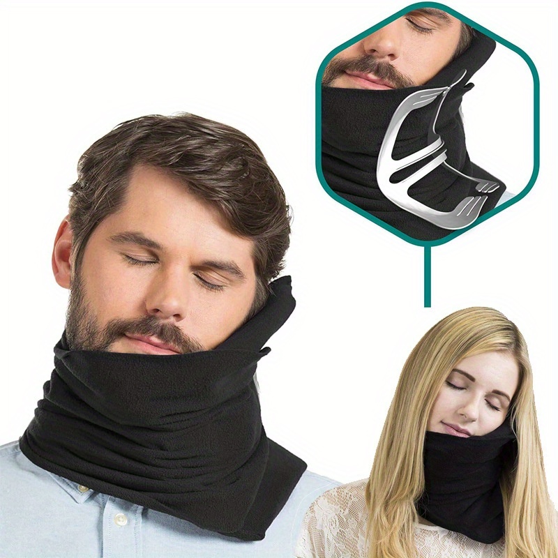 

1pc Soft And Supportive Travel Pillow For Airplane, Car, Office, And Business Trips - Perfect For Neck Support And Nap Time