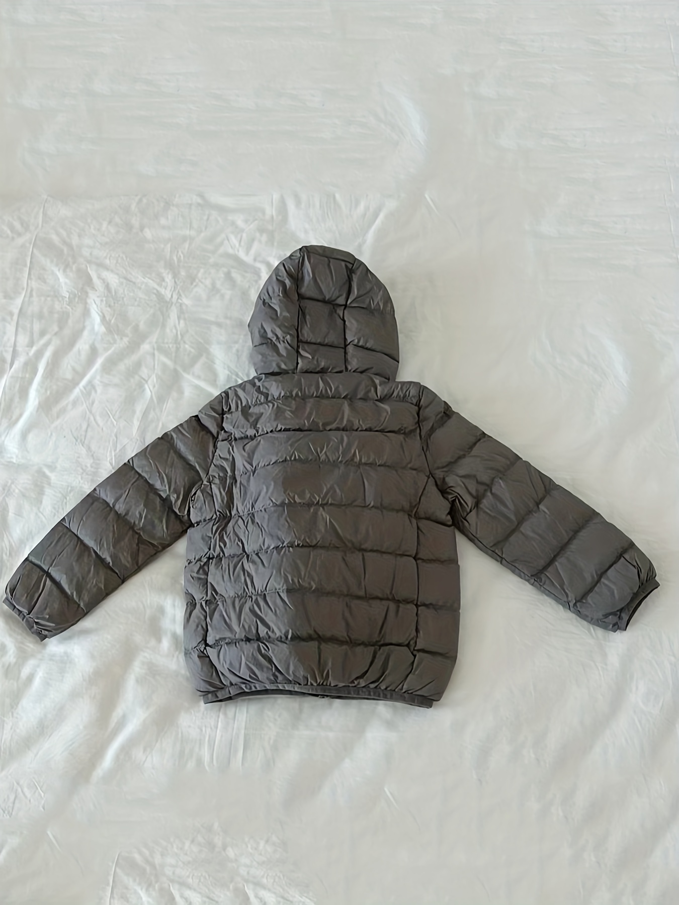 maoo garden Girls Winter Long Puffer Lightweight Coat Thick Padded Soft  Fleece Jacket with Hood 817 Grey 5-6Y : : Clothing, Shoes &  Accessories