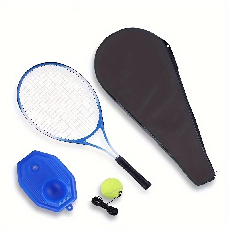 

1set, Tennis Racket, Tennis Base And Tennis Ball, Single Player Rebound Tennis Ball Trainer For Beginners
