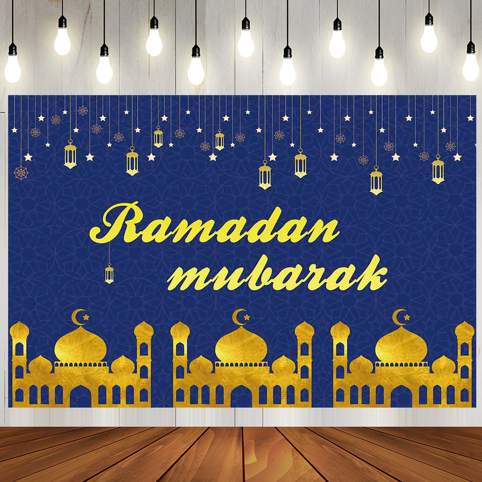 Eid Mubarak Fondo Ramadán Decoración para telones de fondo del