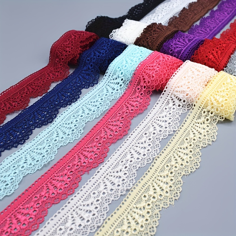 Hot Selling 10 Yards Beautiful 30MM Width Stretch Elastic Lace Ribbon For  Sewing