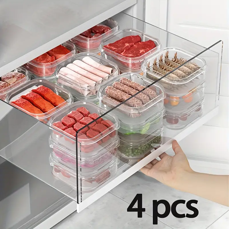 Refrigerator Storage Box Fridge Organizer Meat Fruit Vegetable