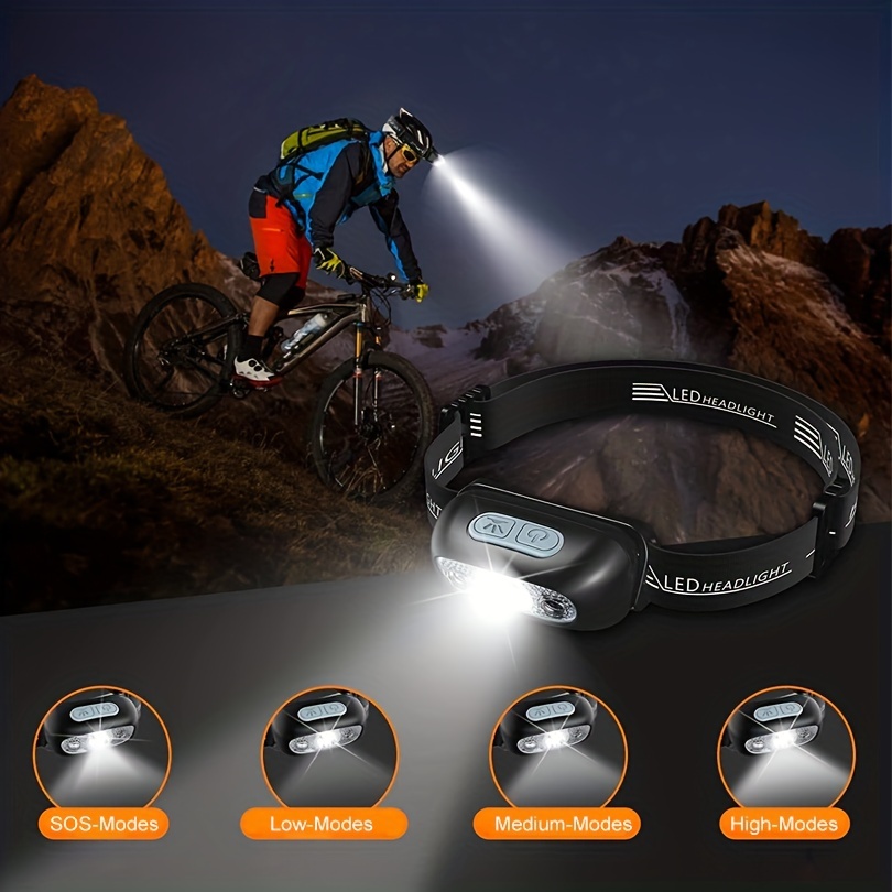 Linterna Frontal Led Súper Brillante Alta Potencia, Linterna Frontal  Portátil Impermeable Sensor Movimiento Caza Aire Libre, Pesca, Camping,  Senderismo (luz Blanca) - Deporte Aire Libre - Temu Chile