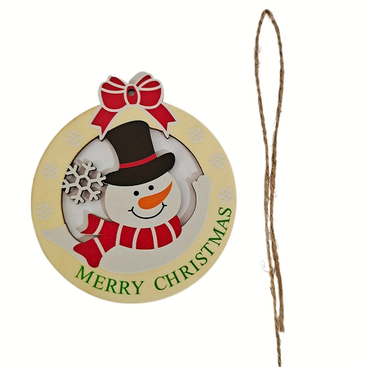 Christmas Tree Decorations Santa Claus Snowman - Temu