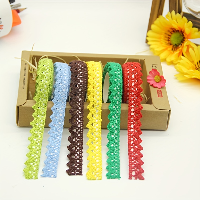 Cute Solid Color Fabric Lace Hollow Bilateral Lace Tape - Temu