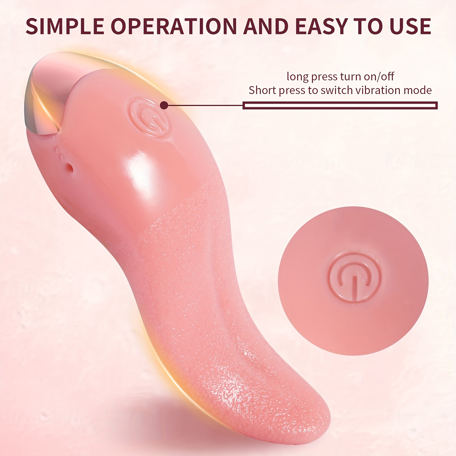 Fully Automatic Simulated Tongue Vibrator For Women, Adult Sex Toys photo photo