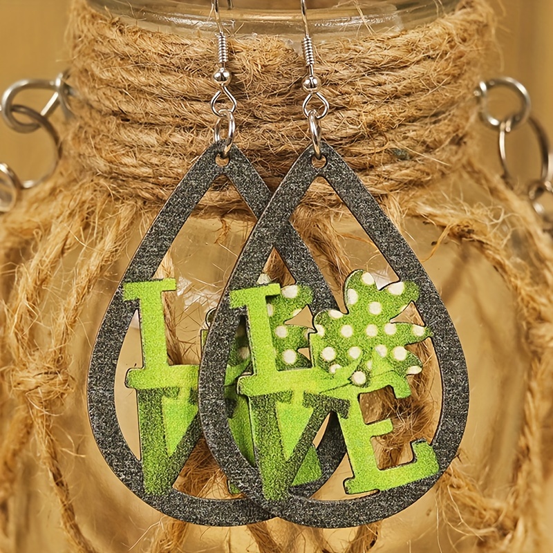 St Patricks Day Earrings - Temu