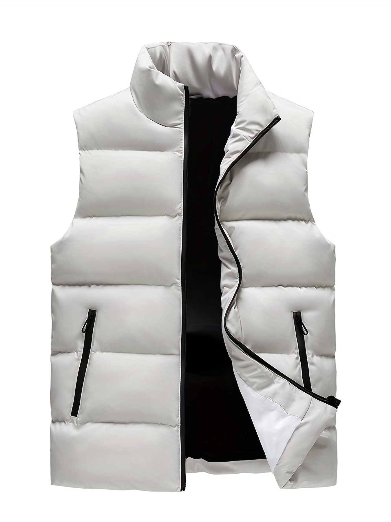 Men's Thermal Vest Sleeveless Jacket Trendy Warm Winter - Temu Italy