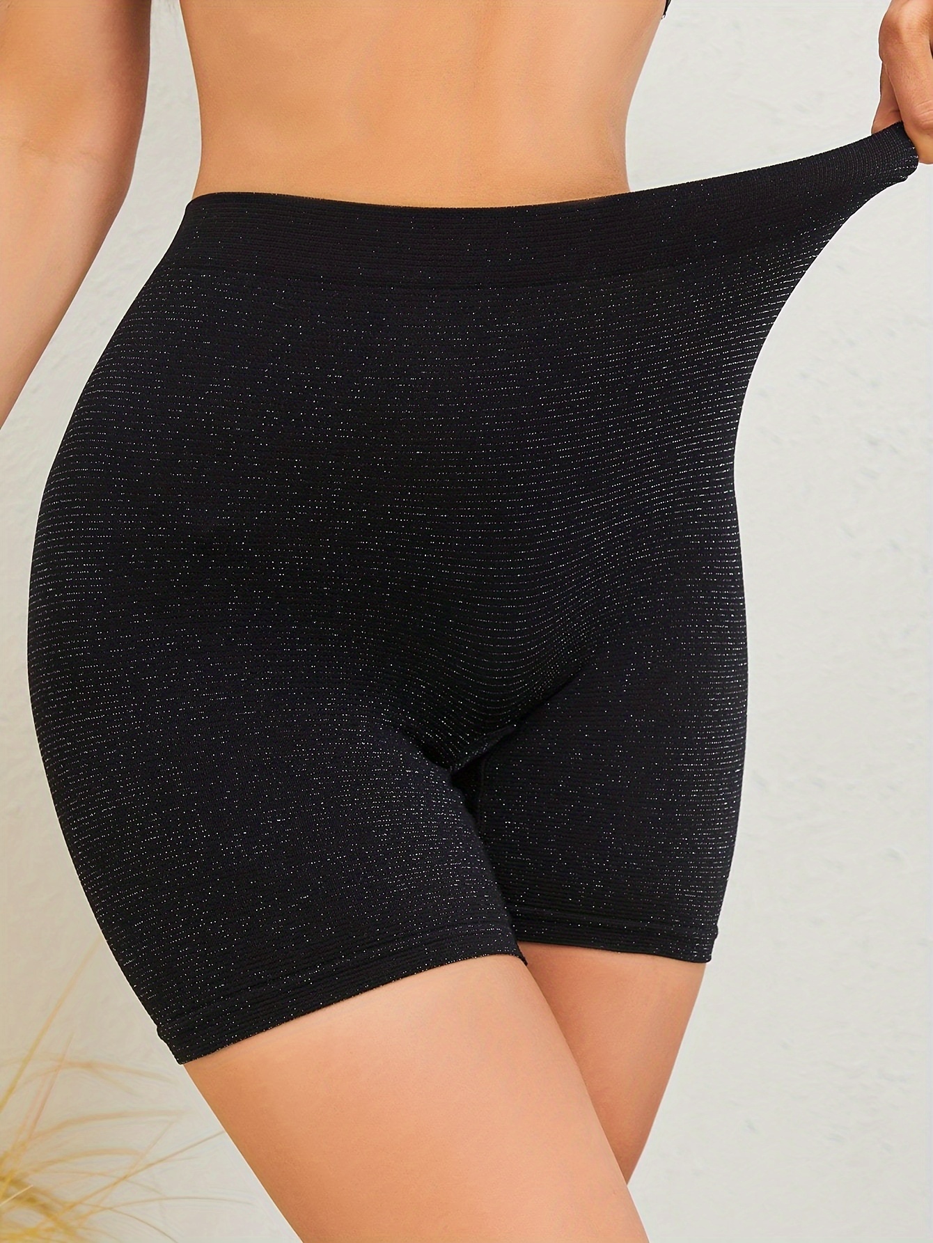 Solid Boyshort Panties Soft Comfortable Stretch Panties - Temu