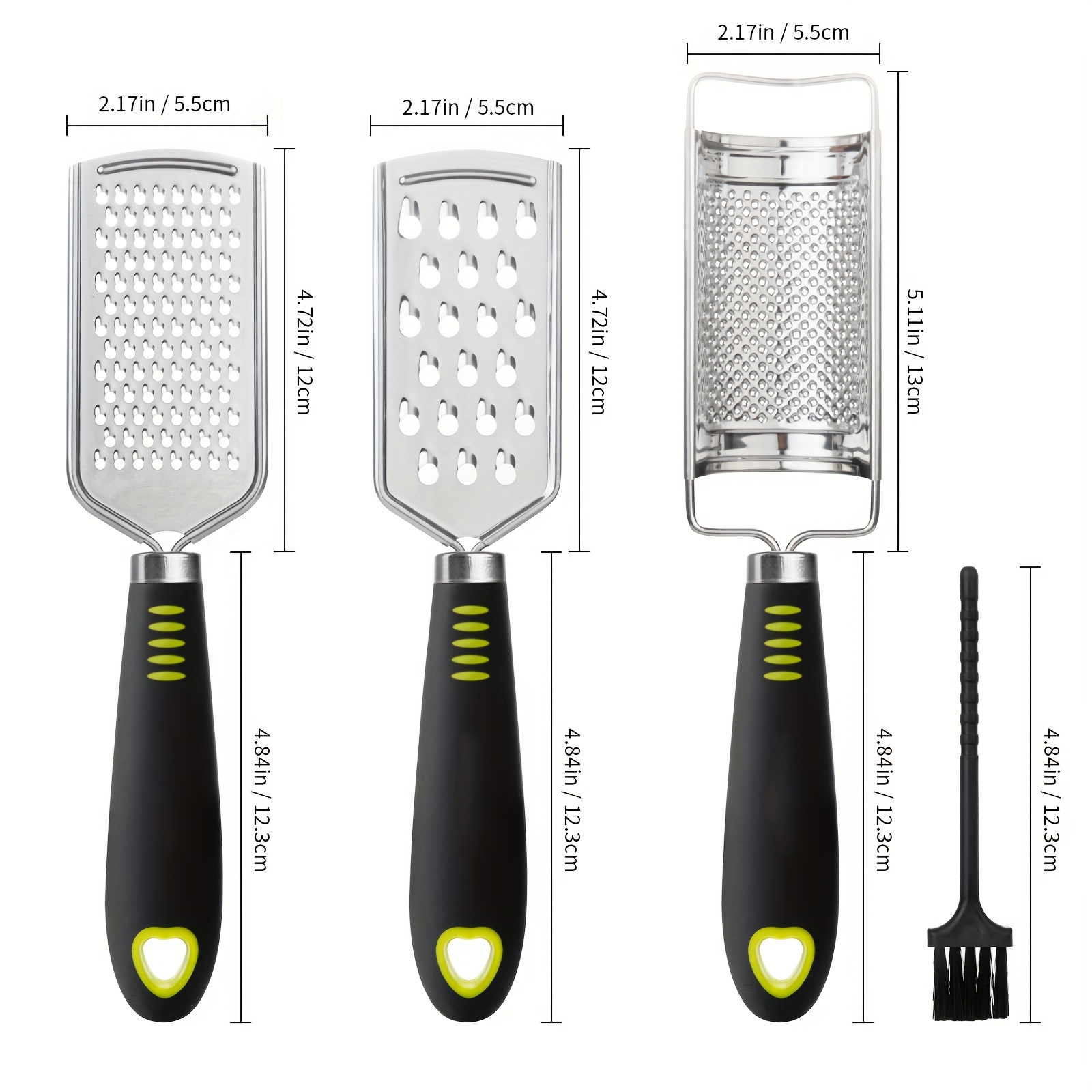 Cheese Grater Lemon Zester Kitchen Graters Set With Cleaning - Temu