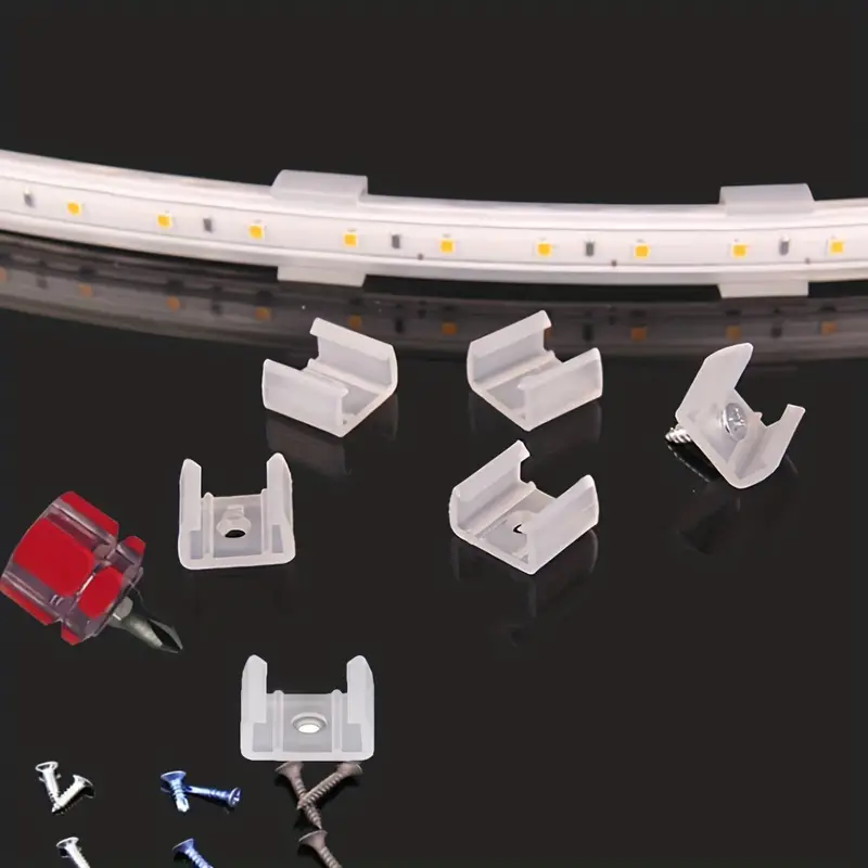 Led Strip Light Clips: Make Neon Signs Flexible Secure With - Temu Germany