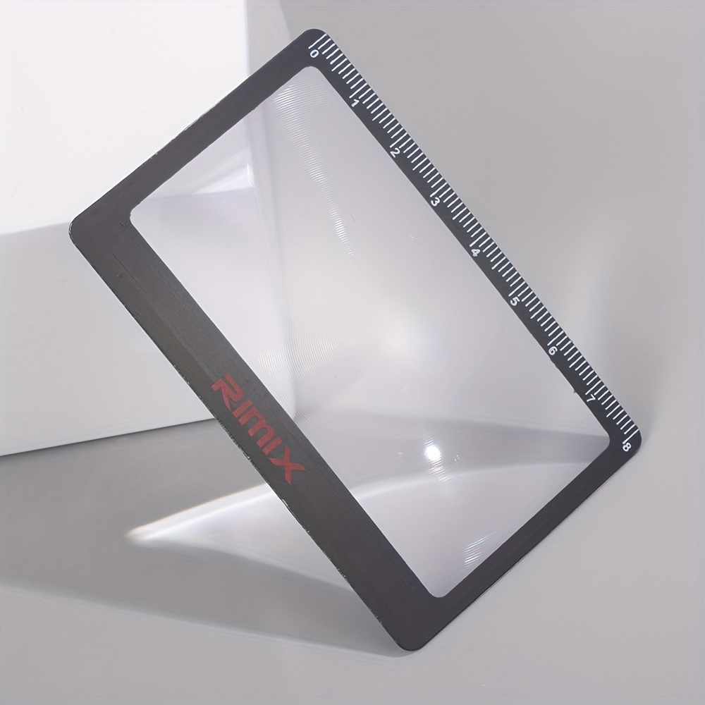 Credit Card Size Magnifier 8.5x Magnification Fresnel Lens