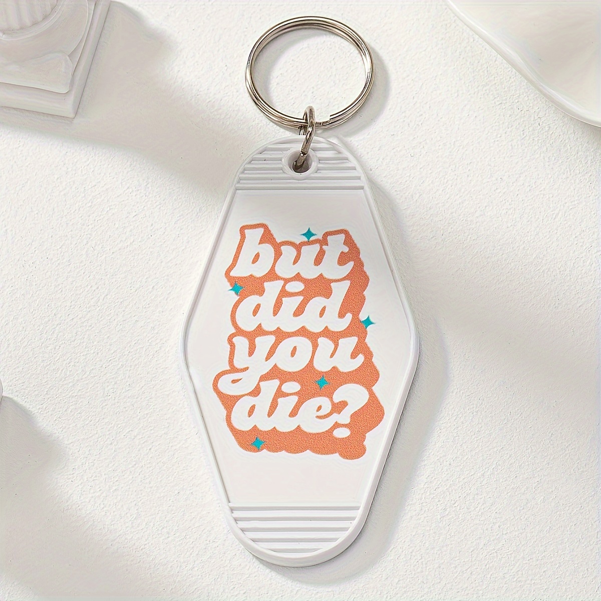 Cat Mama Hotel Motel Keychain Cute Acrylic Key Tags Luggage Tags