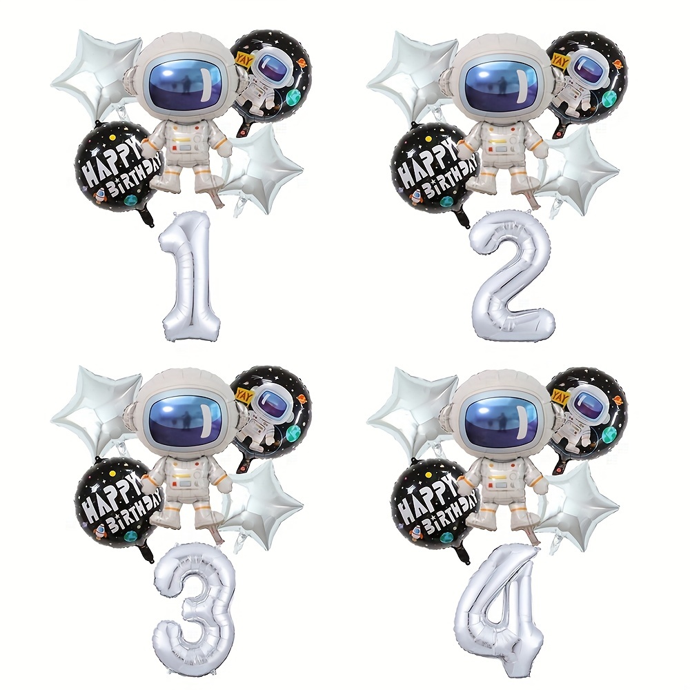 5 globos alienígenas de plata, globos espaciales, fiesta de cumpleaños del  espacio exterior, tema de fiesta espacial, fiesta de los niños tema  espacial, fiesta del sistema solar -  España