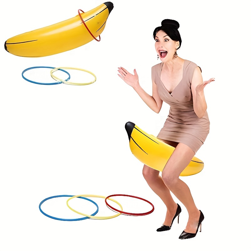 1 Set Gioco Lancio 'anello Banana Gonfiabile Festa Addio - Temu Switzerland