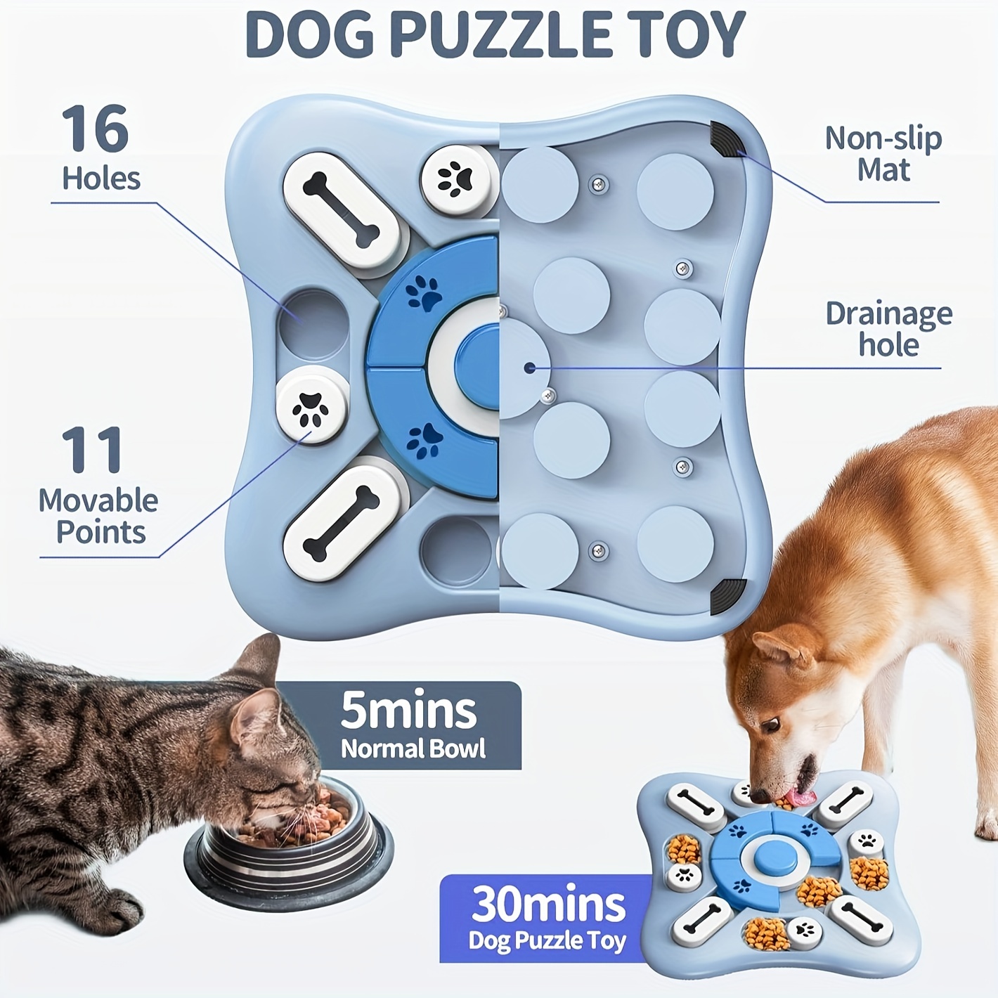 Pet Puzzle Toys Cat Puzzle Toys Puzzle Feeding Toys For Pet Interactive Iq  Intelligence Training, Non-slip, Dog Treats Puzzle Toys, Dog Slow Feeder -  Temu