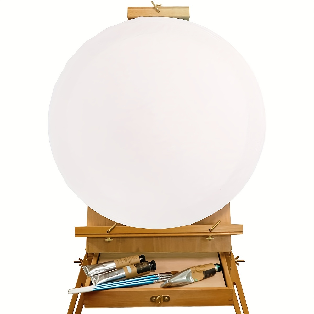 Blank Art Canvas With Round Canvas With Primed White Canvas - Temu