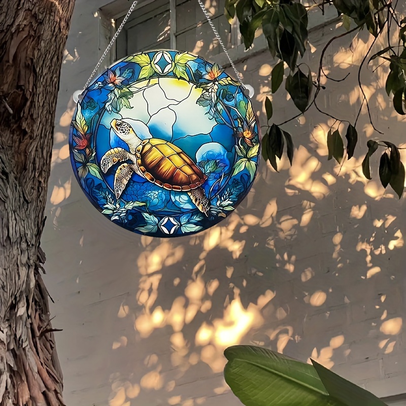 Double sided Color Printing Deep Sea Turtle Acrylic Home - Temu