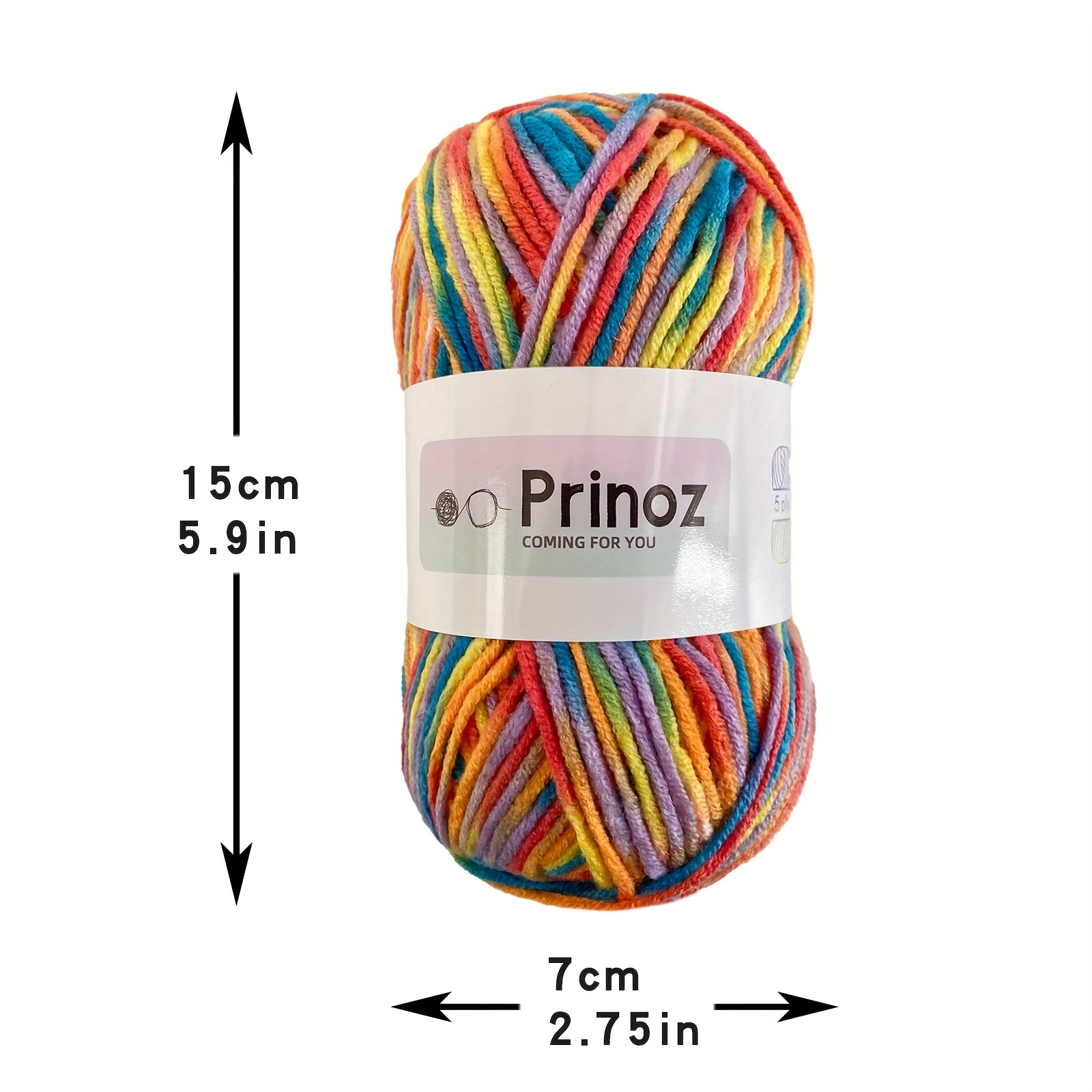 5ply Colorful Yarn Gradient Rainbow Yarn For Diy Knitting - Temu
