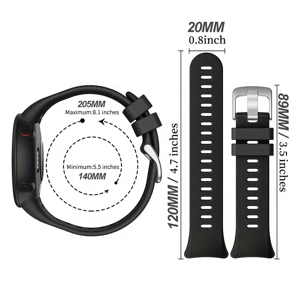 Watch Band Garmin Forerunner 45 Soft Silicone Replacement - Temu