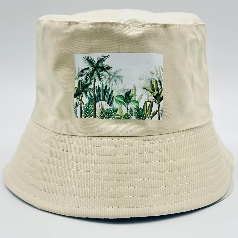 1pc Tropical Rainforest Print Uv Protection Fisherman Unisex Outdoor Bucket  Hat For Hiking Fishing Traveling - Sports & Outdoors - Temu United Kingdom