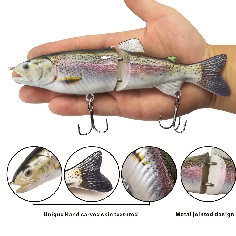 2 segment Sinking Swimbait Perfect Big Fish Crankbait Hard - Temu