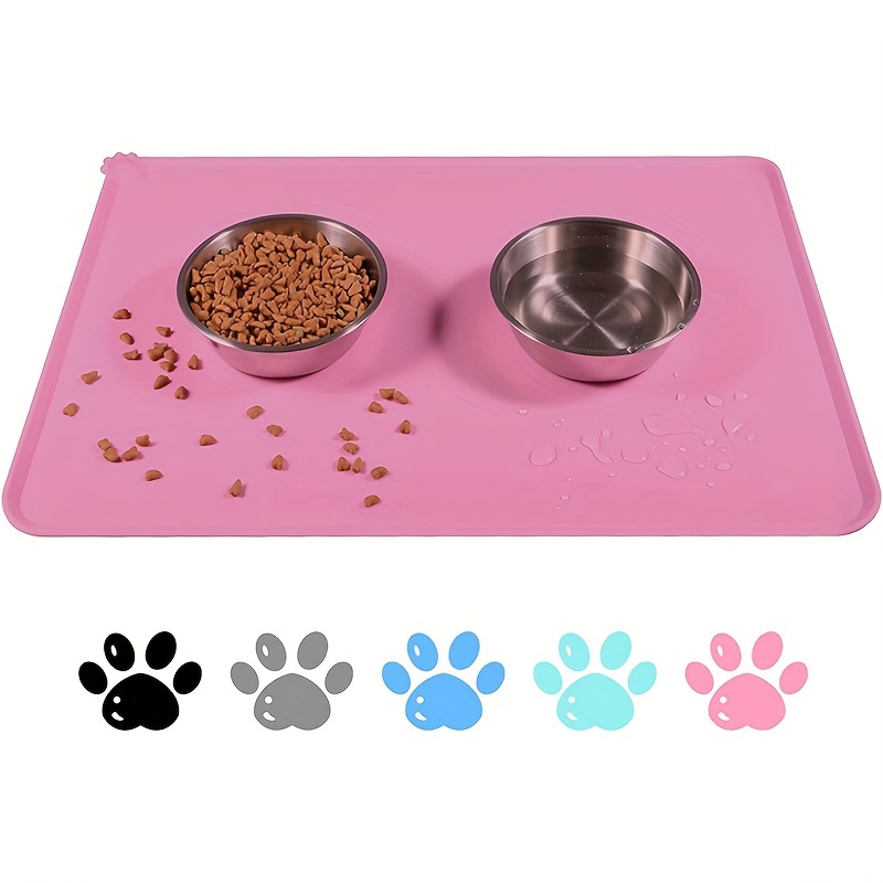 Non slip Waterproof Pet Food Mat Easy To Clean Absorbent - Temu